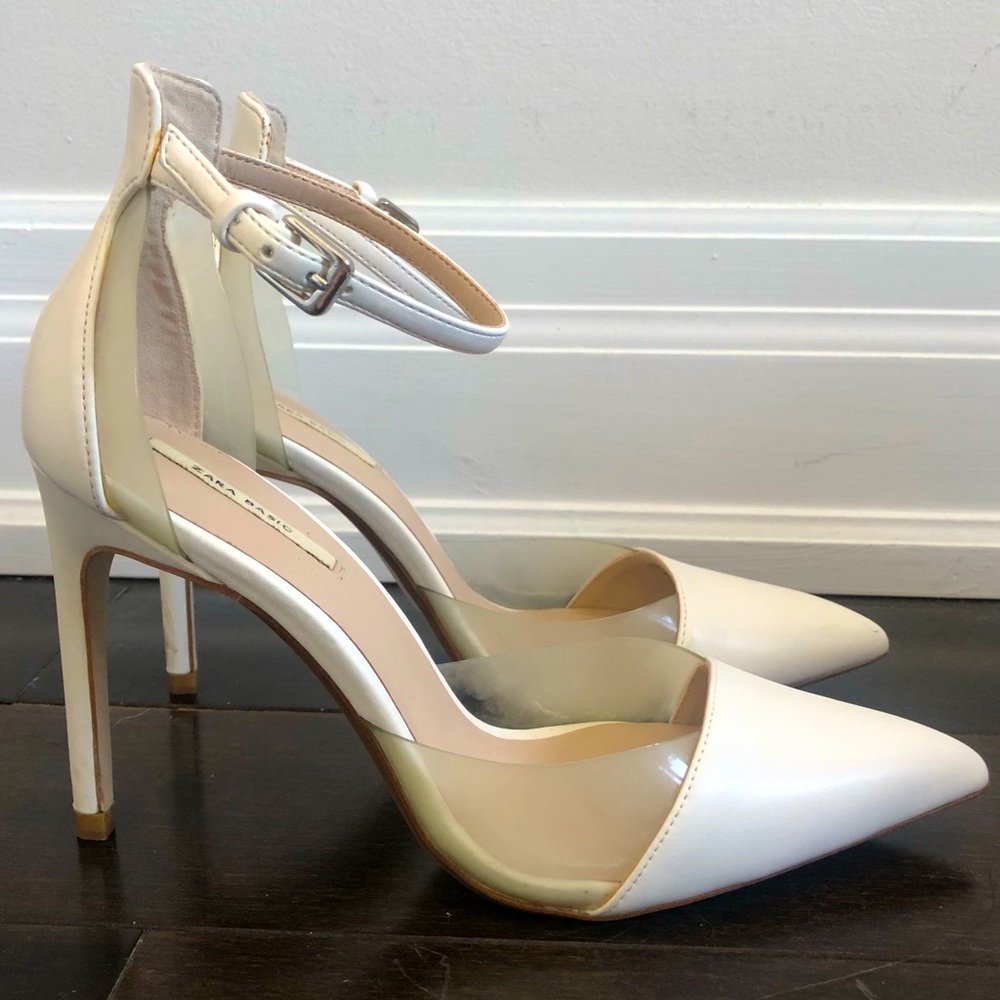Classy white heels